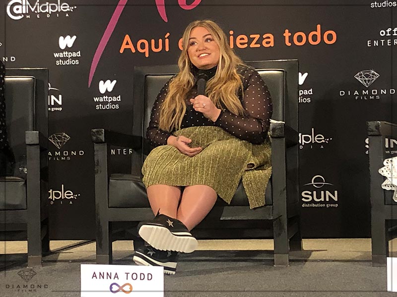 Anna Todd: “I have never thought about writing a fanfiction”