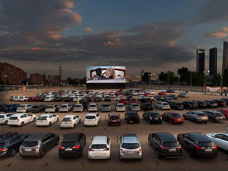 Behind the scenes of films: drive-in theaters